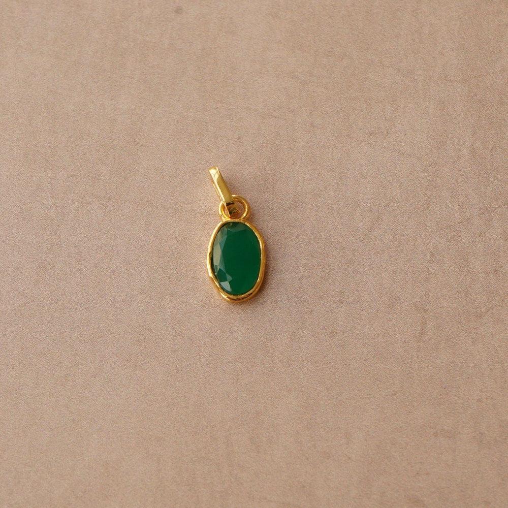 Orelia LUXE Green Agate Charm