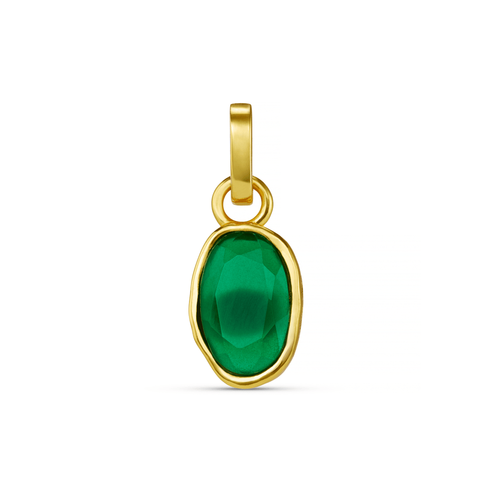 orelia LUXE Green Agate Charm