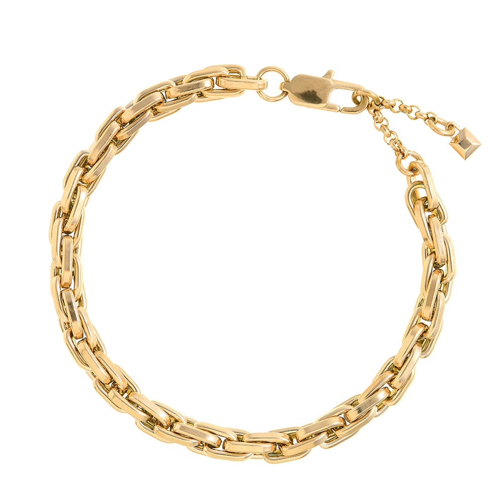 orelia LUXE Interlocking Link Chain Bracelet - Gold