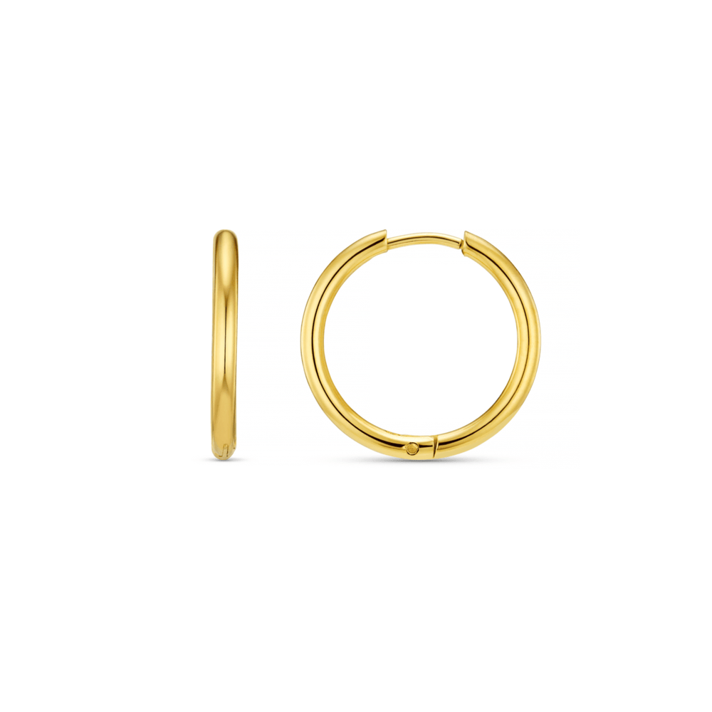 orelia LUXE Mid-Size Hoop Earrings - Gold