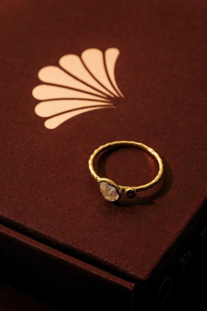 Orelia LUXE Moonstone Semi-Precious Ring