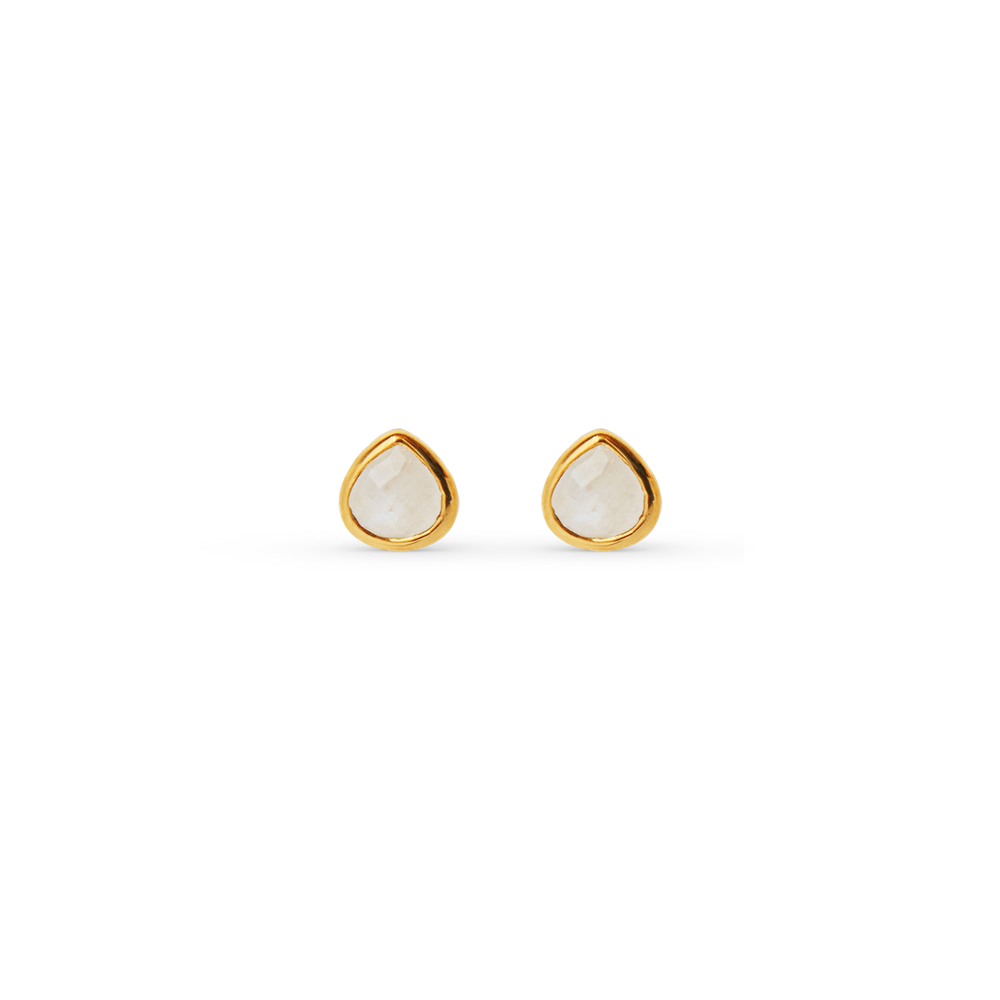 orelia LUXE Moonstone Semi-Precious Stud Earrings