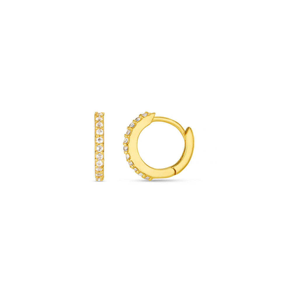 orelia LUXE Pavé Micro Hoop Earrings