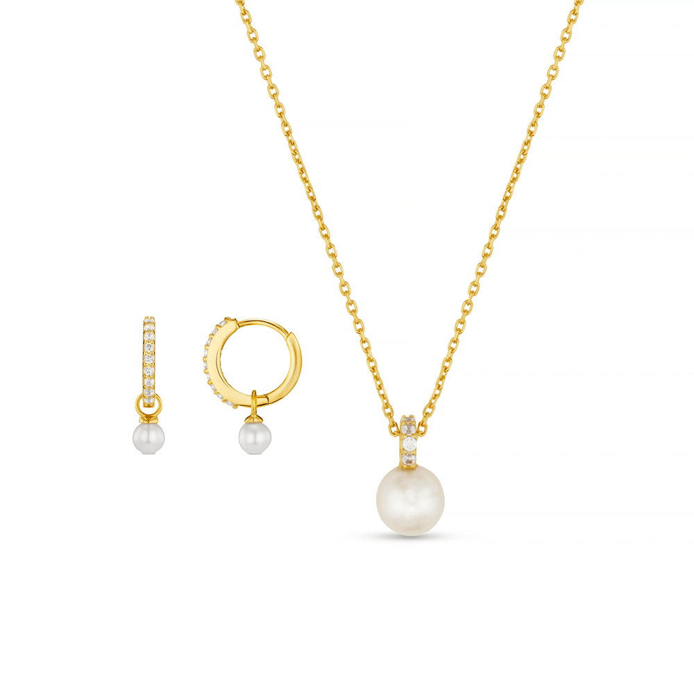 orelia LUXE Pave Pearl Style Set