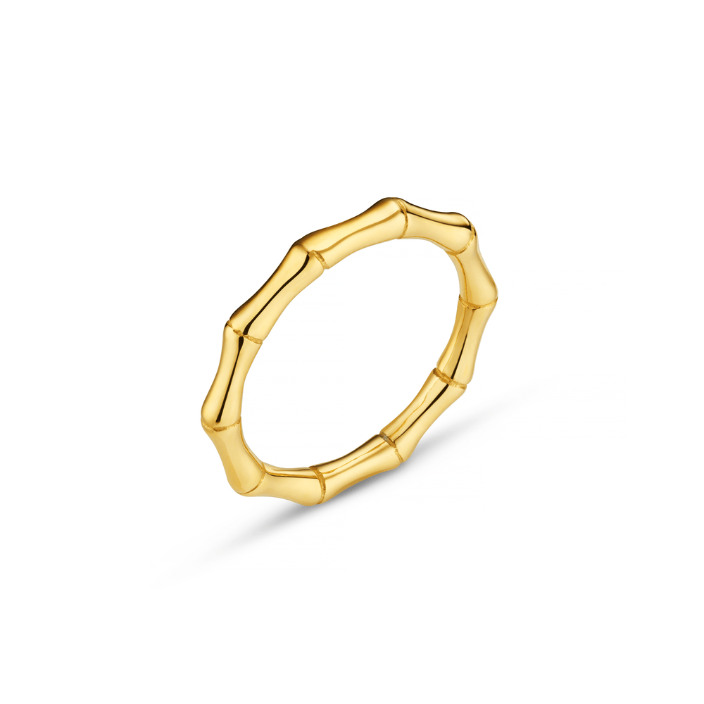 orelia LUXE Polished Bamboo Ring
