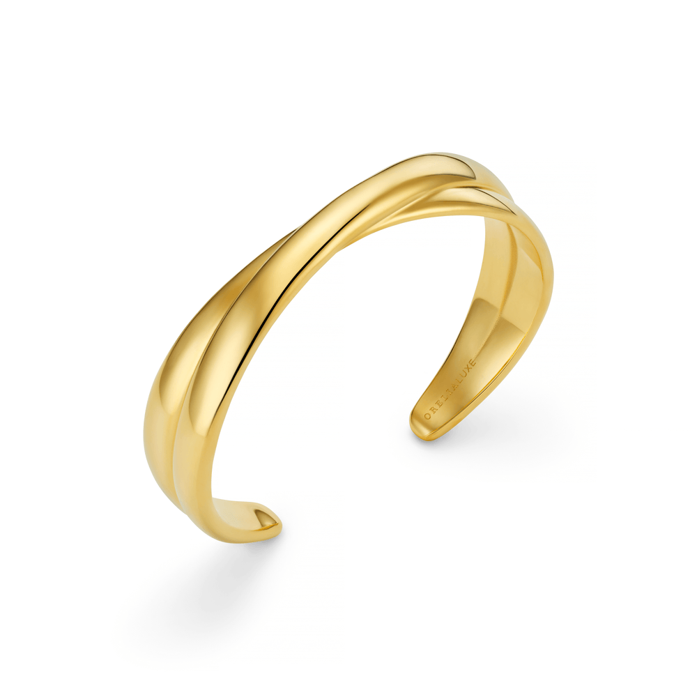 orelia LUXE Polished Cross Bangle