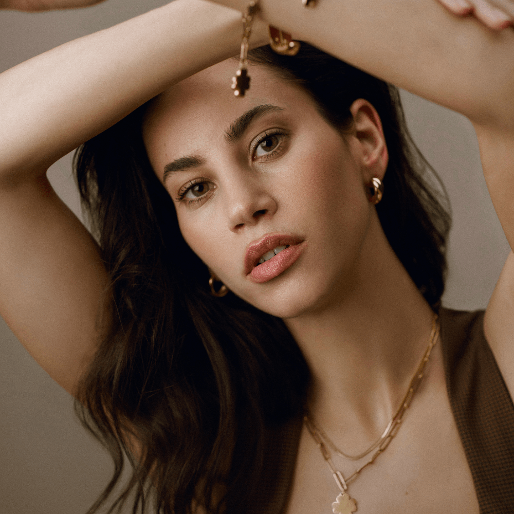 Orelia LUXE Polished Crossover Hoop Earrings