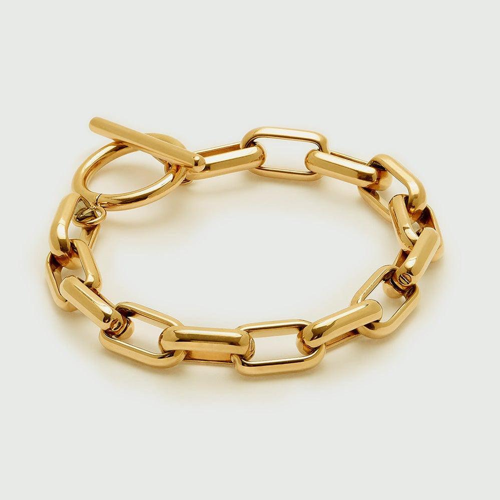Orelia LUXE Rectangle Link T-Bar Bracelet - Gold