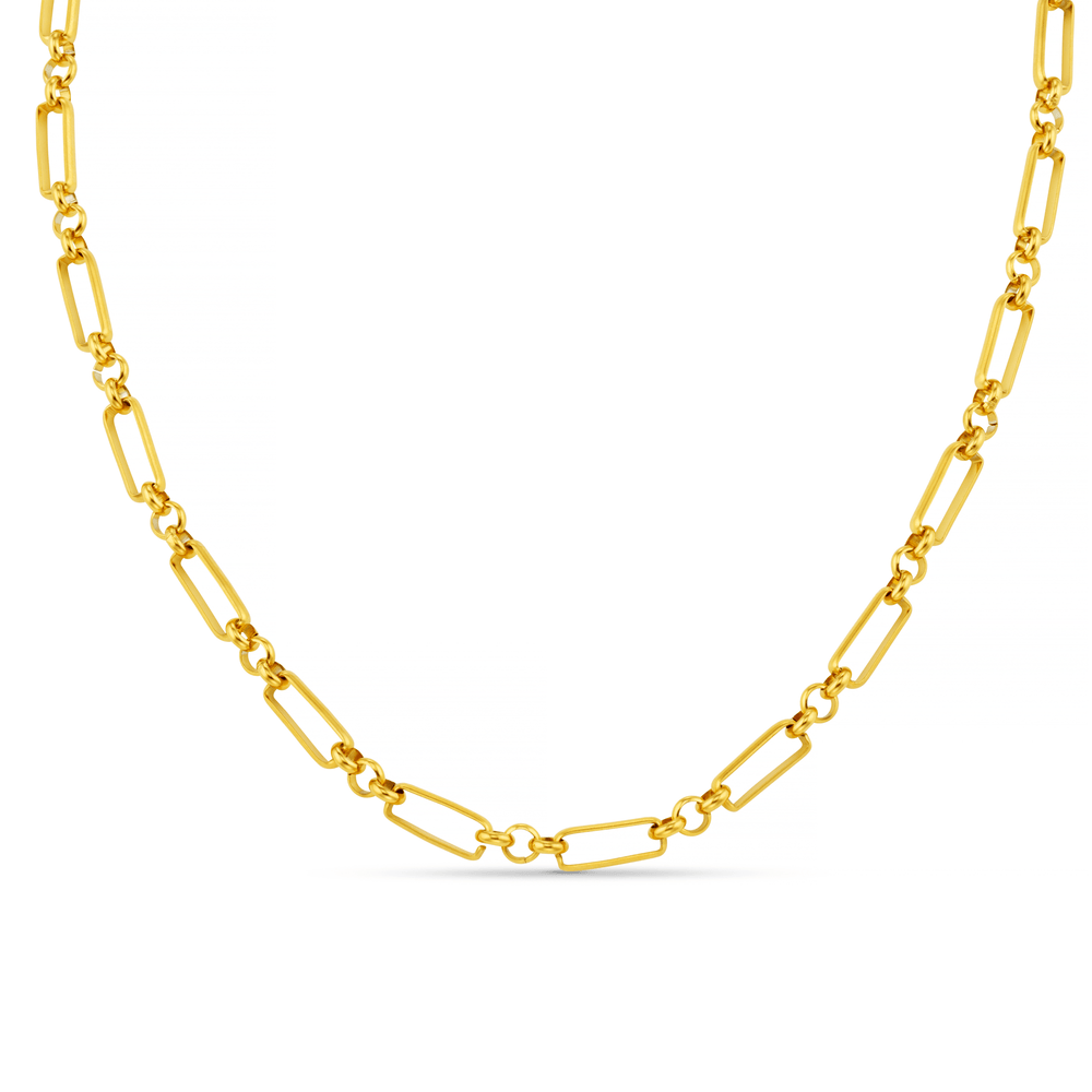 orelia LUXE Rectangular Open Link Chain Necklace