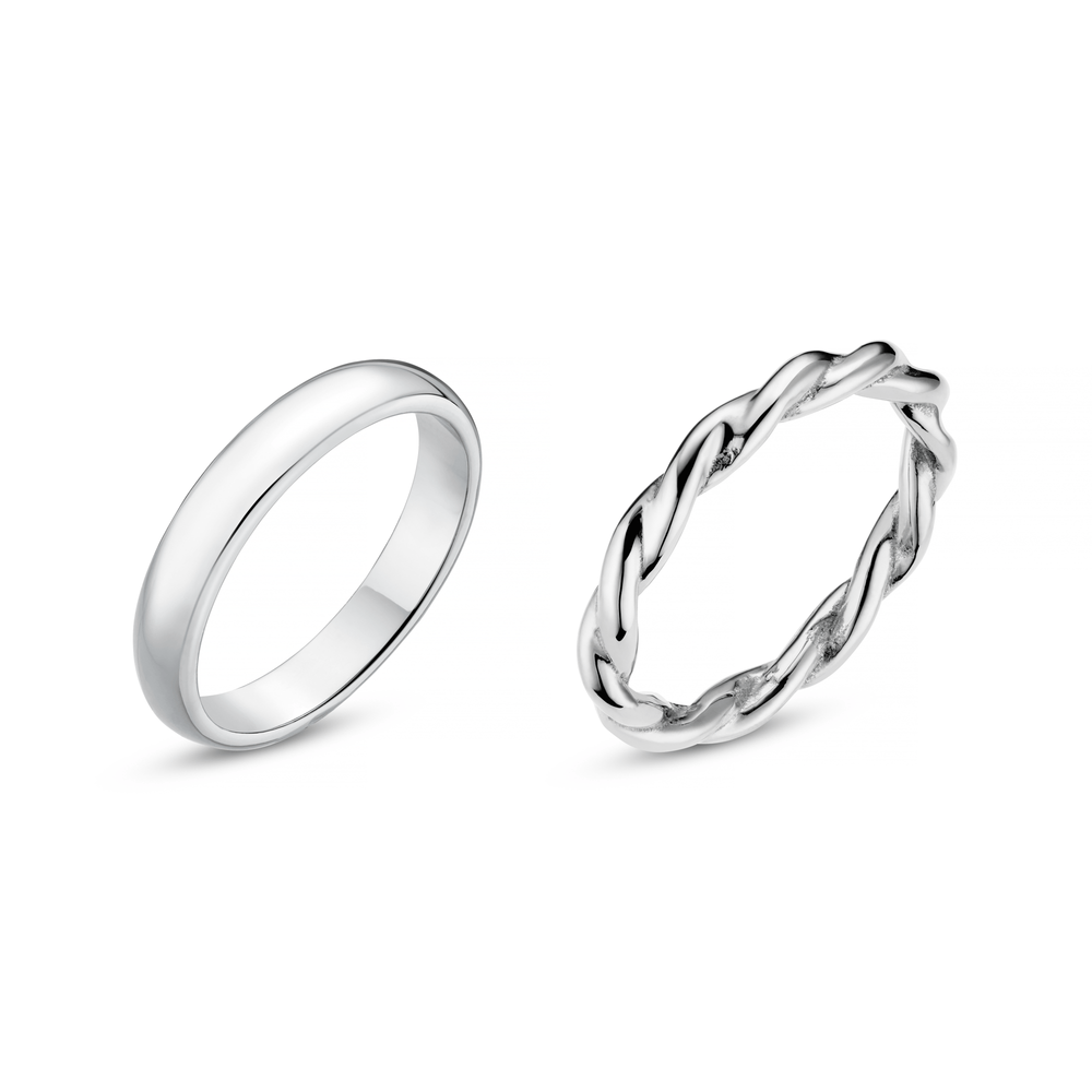 orelia LUXE Ring Pack - Silver
