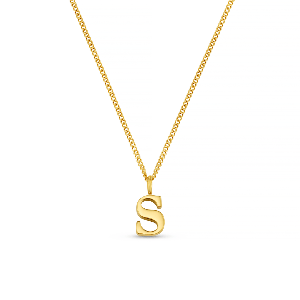 orelia LUXE S Initial Necklace - Gold