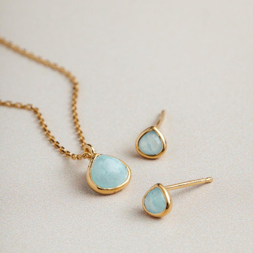 Orelia LUXE Semi-Precious Amazonite Necklace