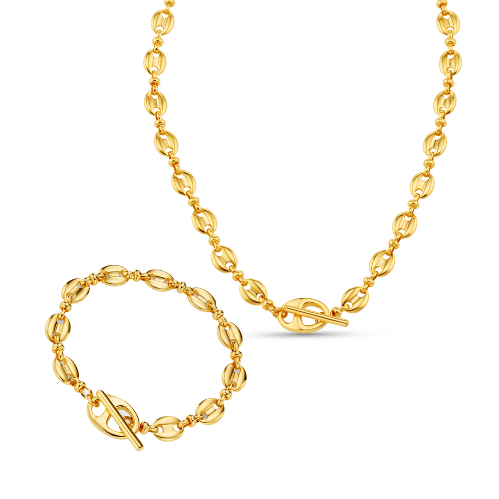 orelia Mariner Chain T-Bar Jewellery Set