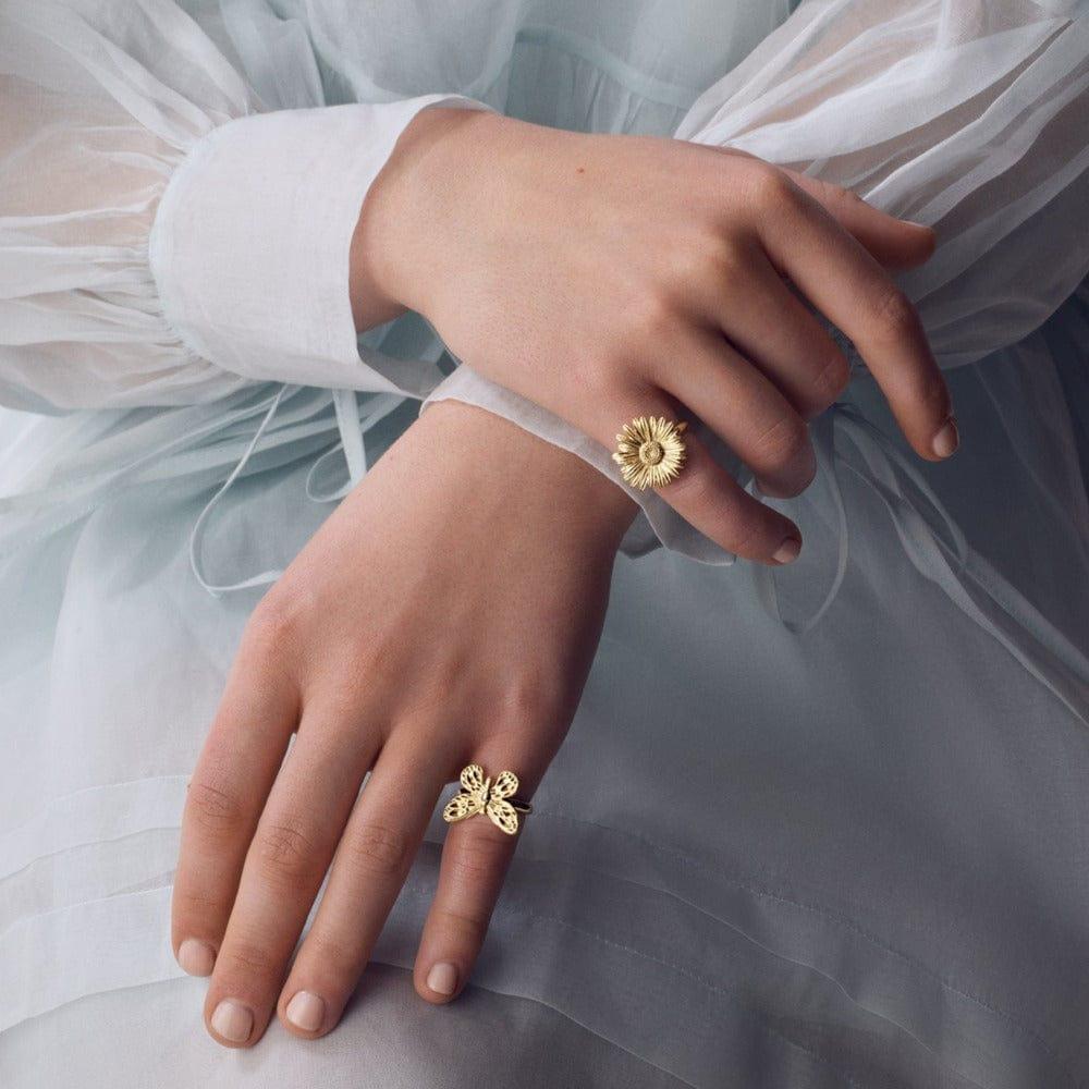 Orelia Metal Butterfly Ring
