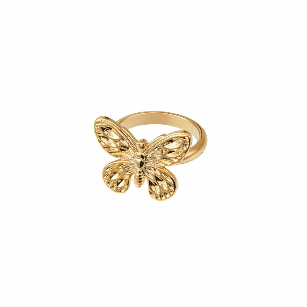 orelia Metal Butterfly Ring
