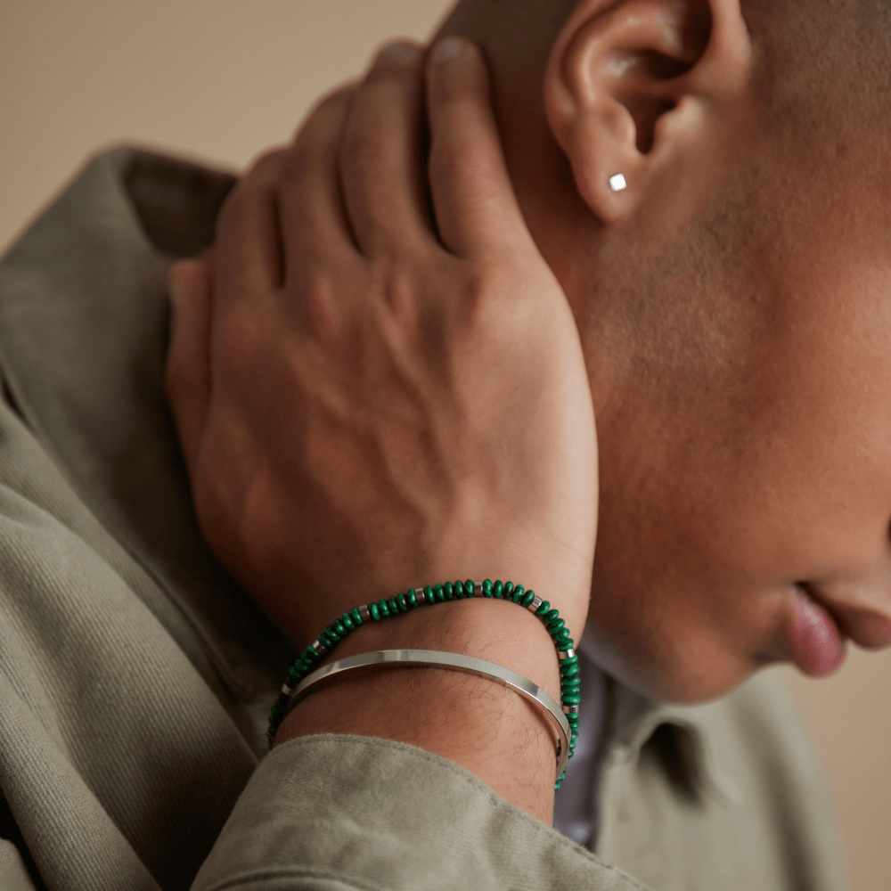 Orelia Metal Square Stud Earrings - Silver