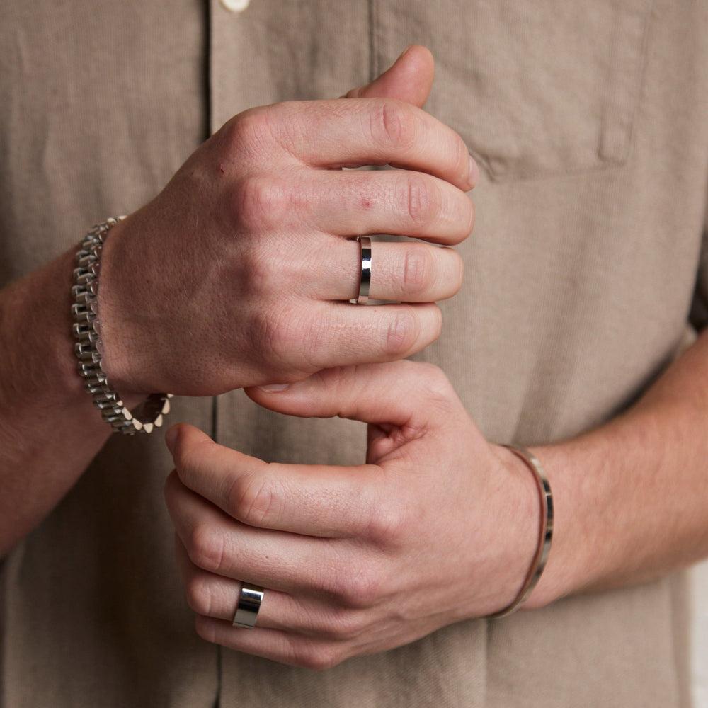 Orelia Metal Stacking Ring Set - Silver