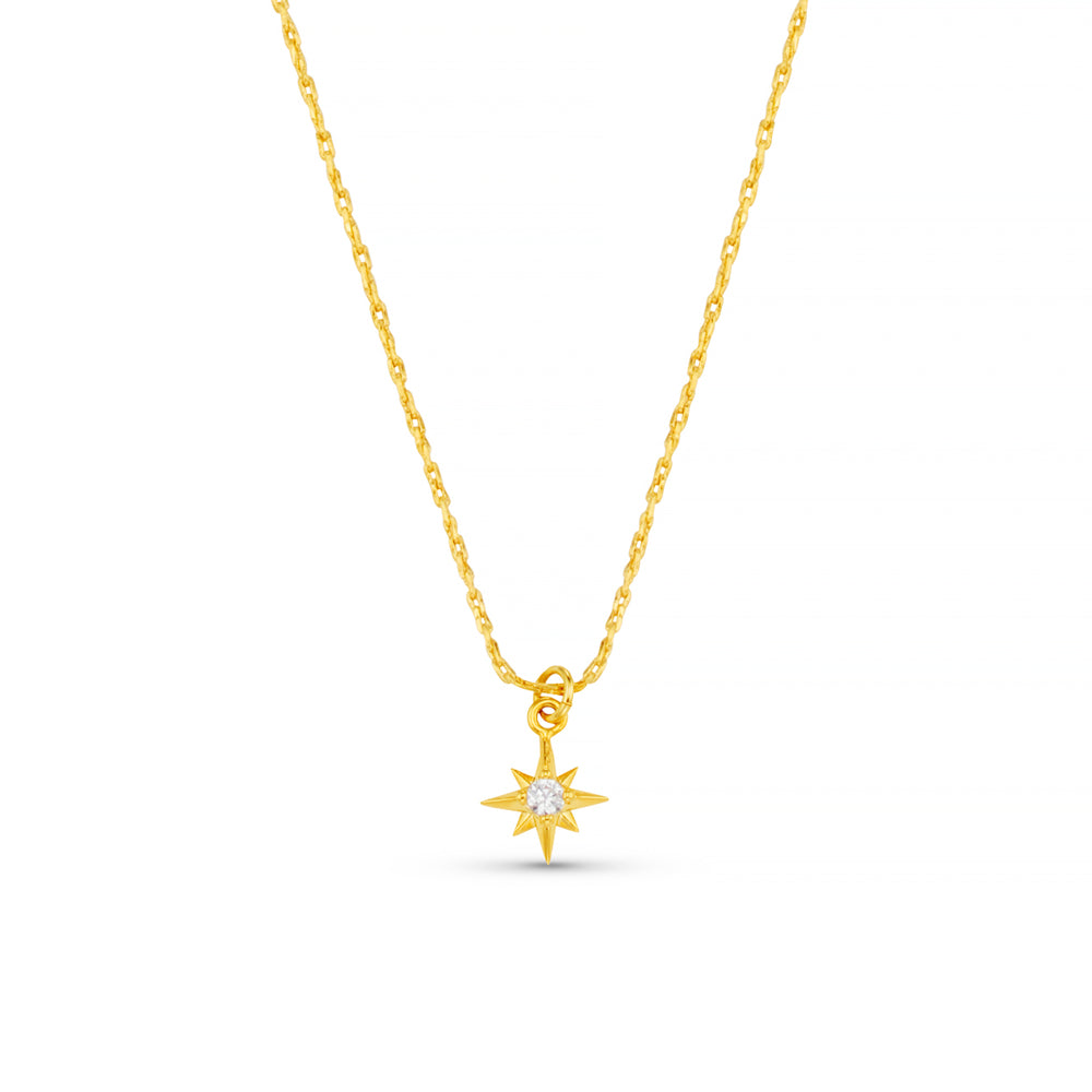 orelia Micro Starburst Fine Collar Necklace