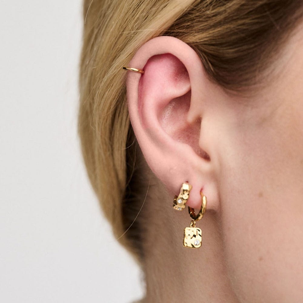 Orelia Mini Clicker Hoop 6mm - Gold