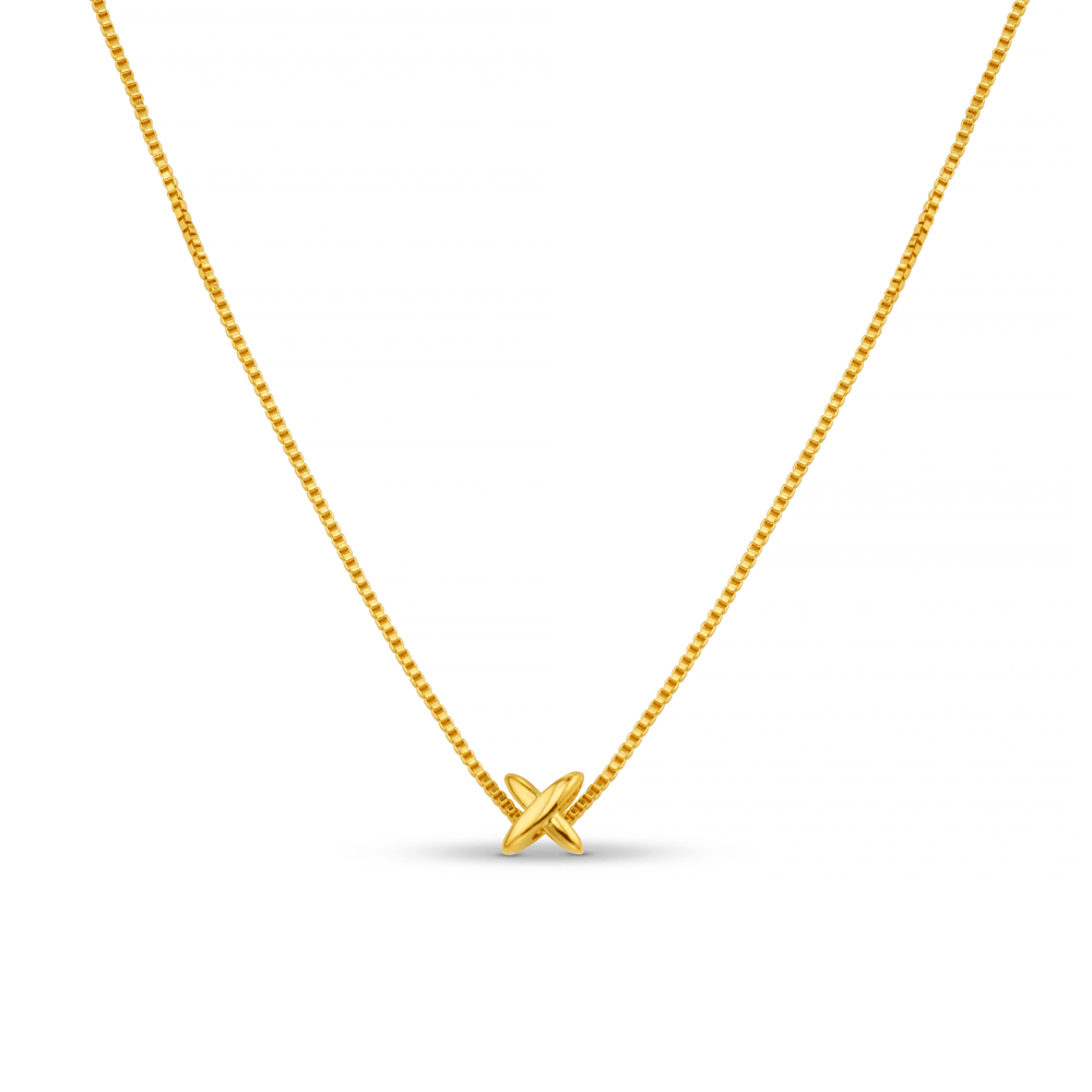 orelia Mini Cross Fine Collar Necklace