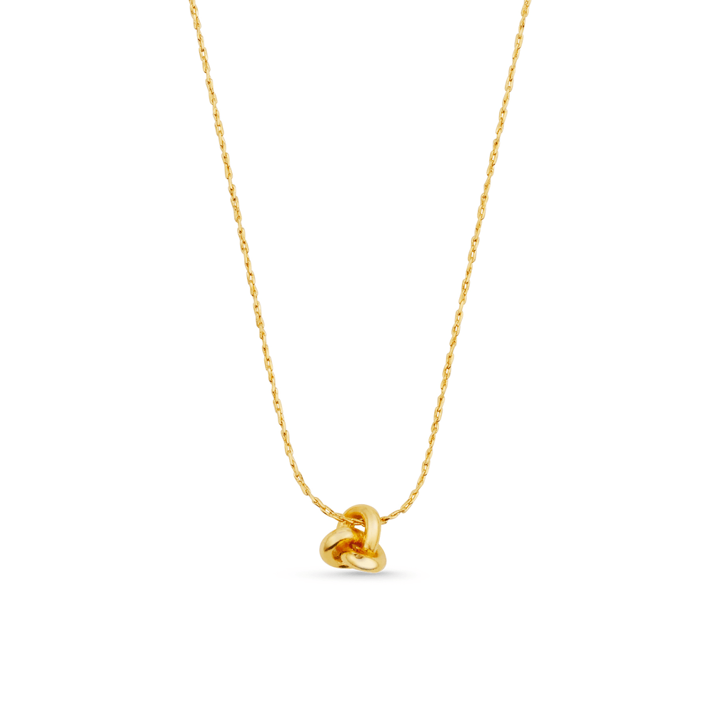 orelia Mini Knot Fine Collar Necklace - Gold