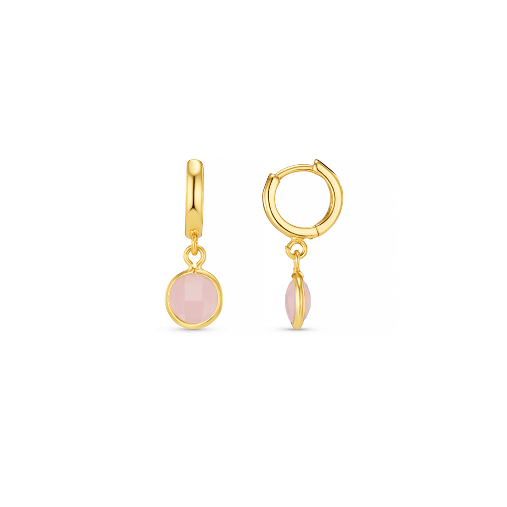 orelia Mini Micro Rose Water Opal Drop Earrings