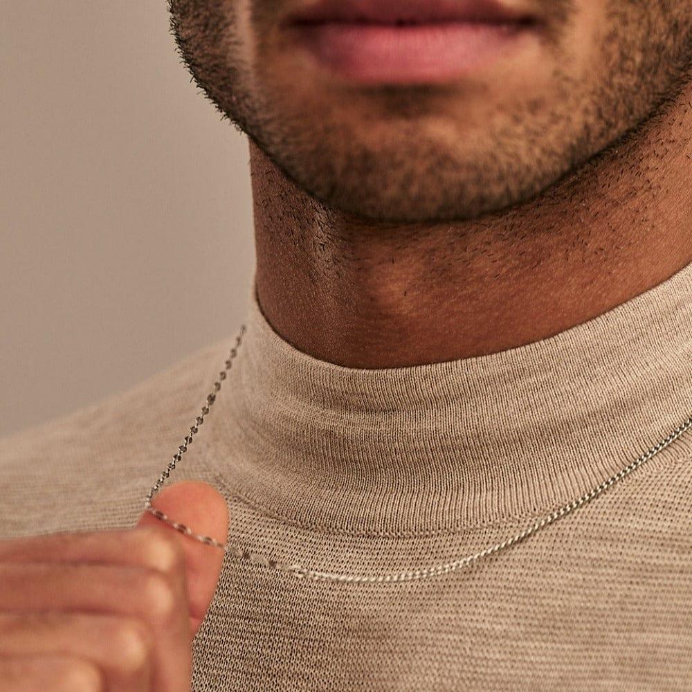 Orelia Mixed Delicate Chain Necklace - Silver