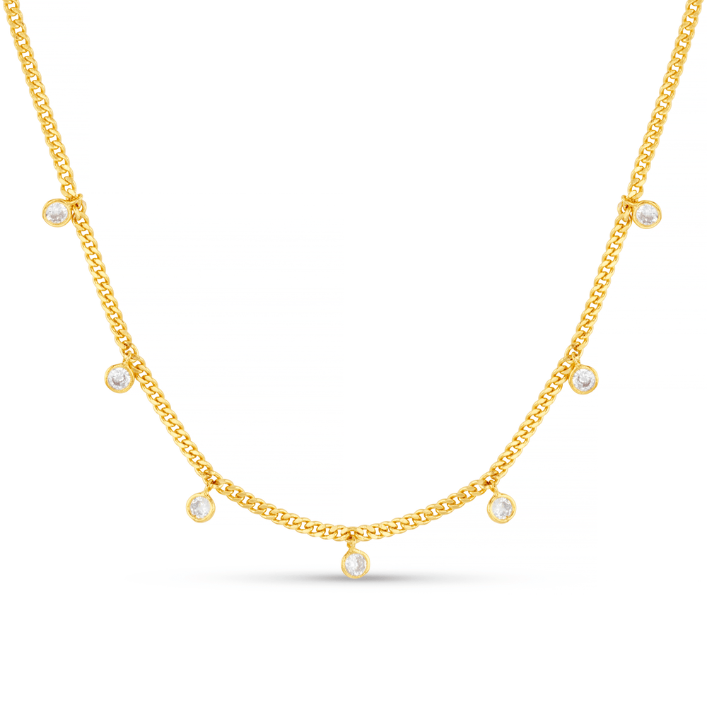 orelia Multi Crystal Drop Necklace