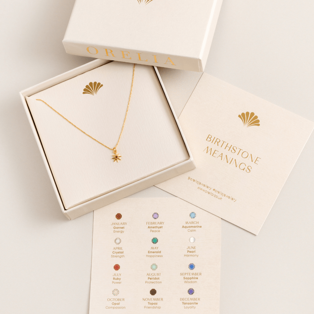 Orelia November Birthstone Topaz Necklace