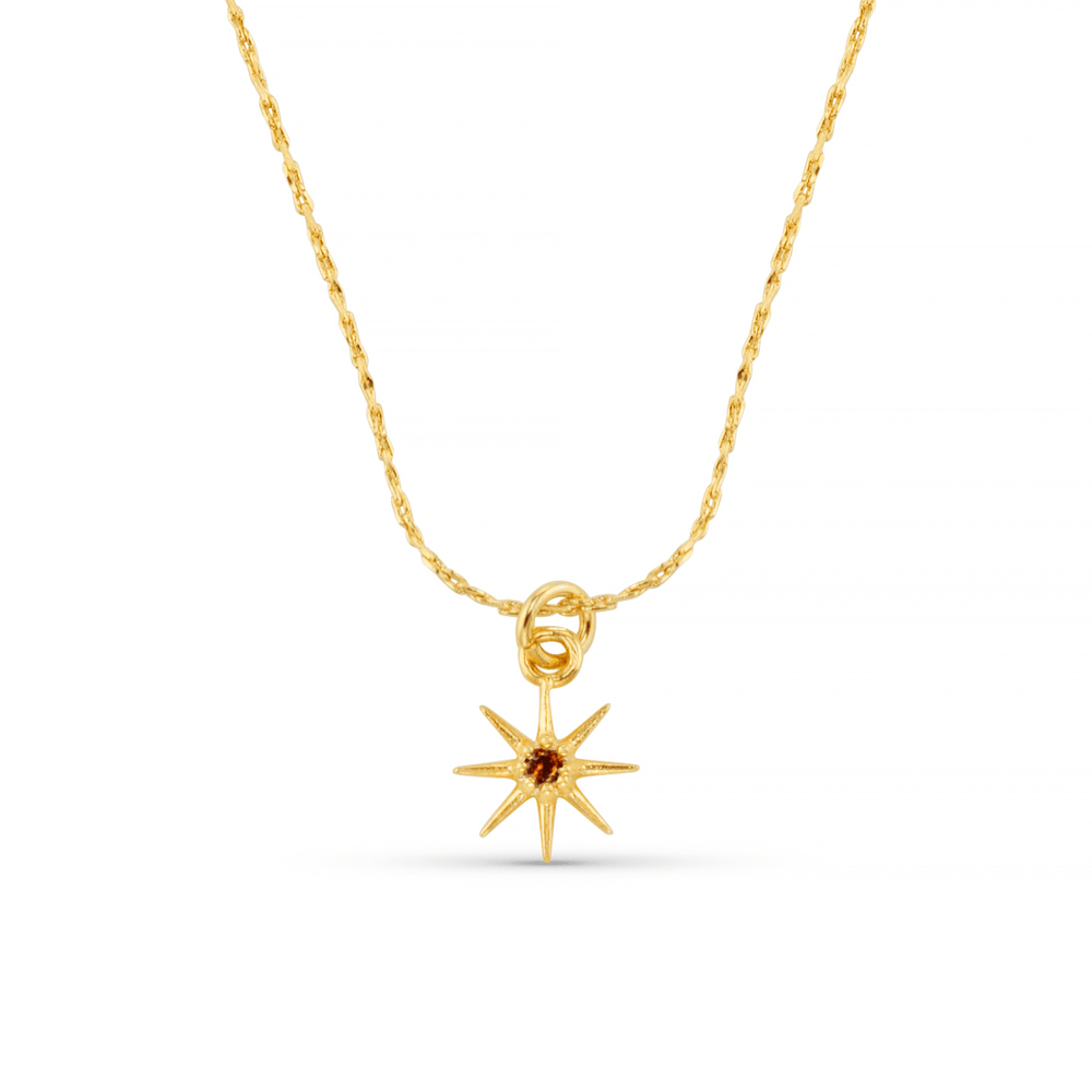 orelia November Birthstone Topaz Necklace