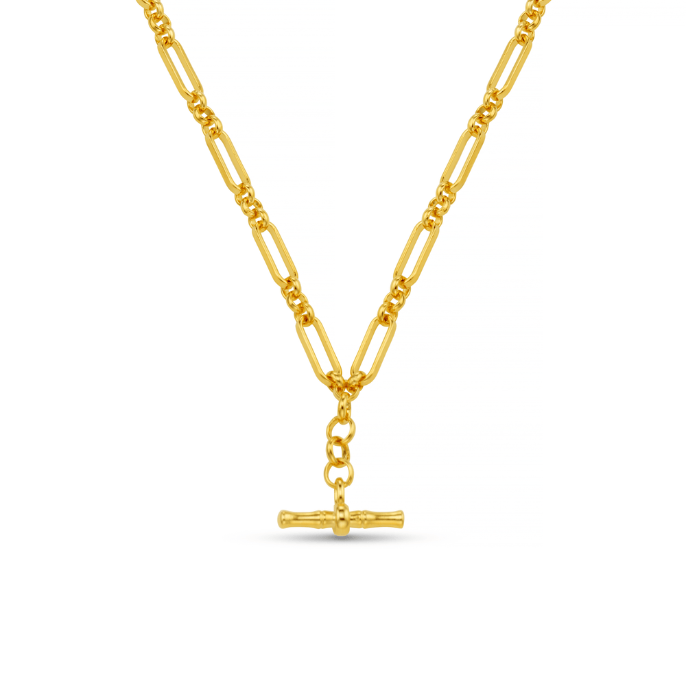 orelia Open Link T-Bar Drop Necklace