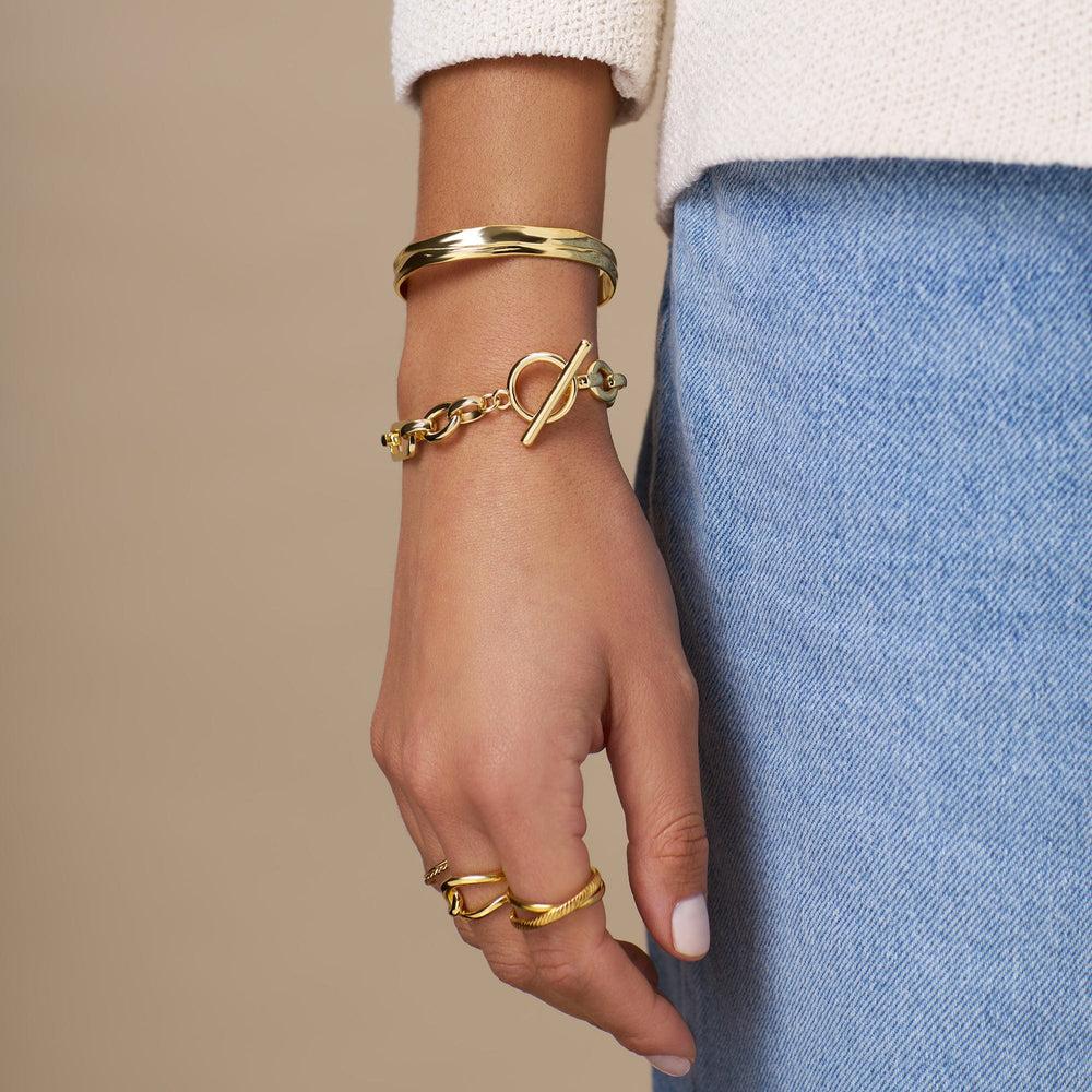 Orelia Organic Molten Bangle