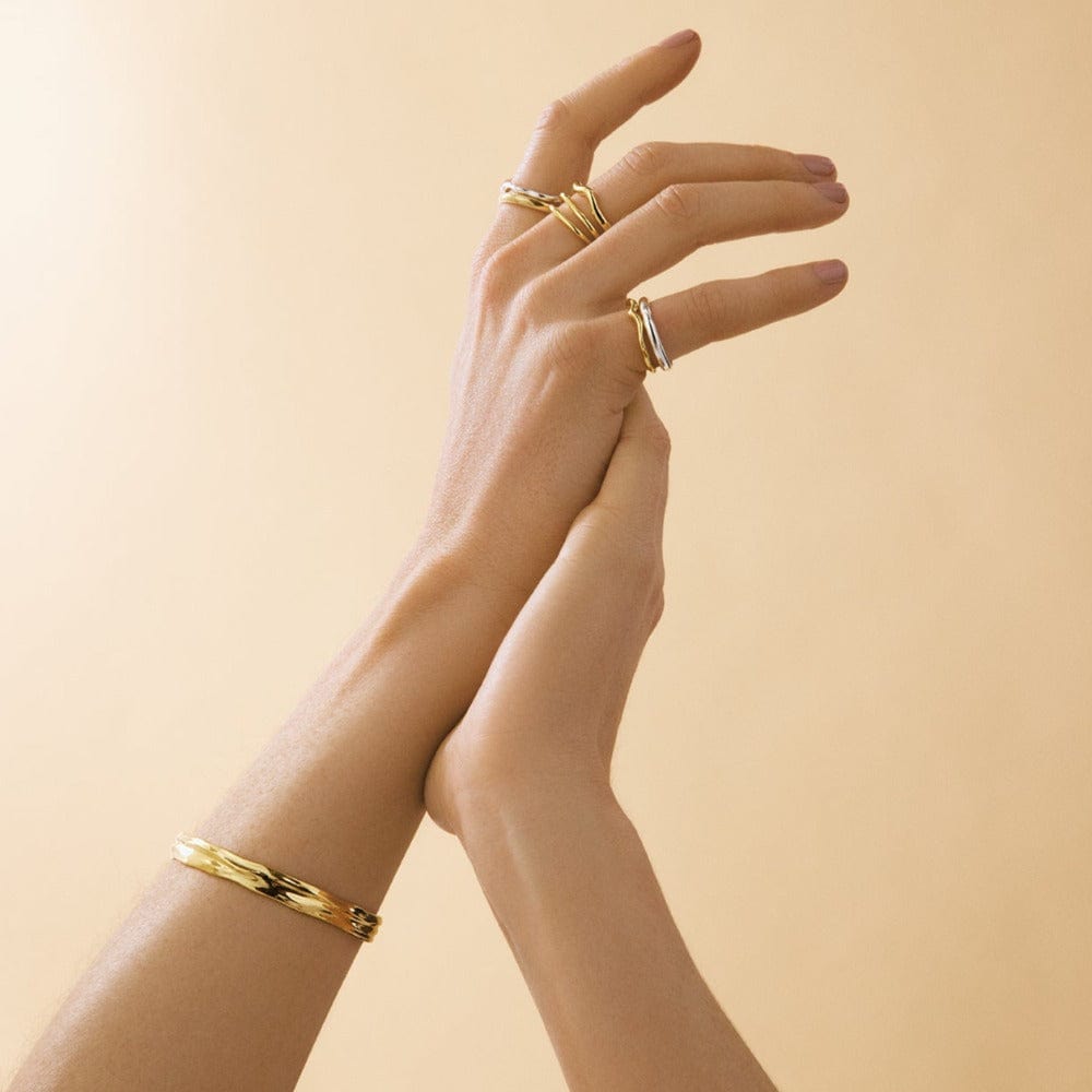 Orelia Organic Molten Bangle
