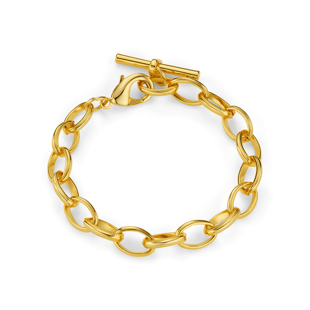 orelia Oval Link T-Bar Drop Bracelet