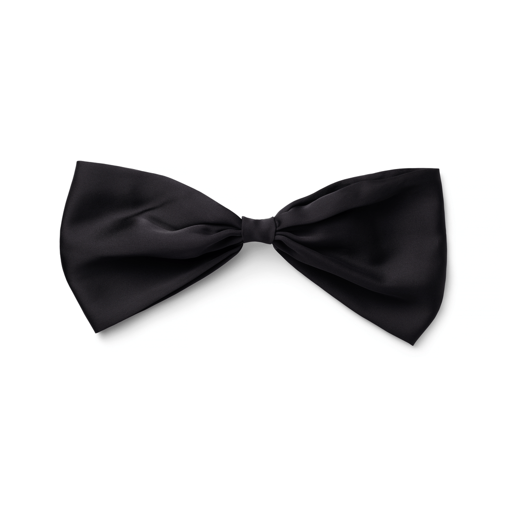 orelia Oversized Bow Barrette - Black