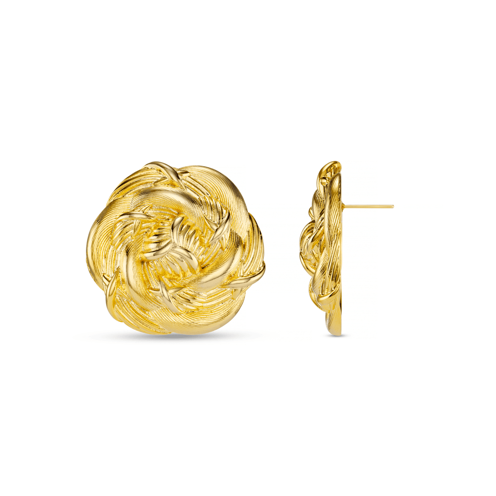 orelia Oversized Statement Rosette Stud Earrings