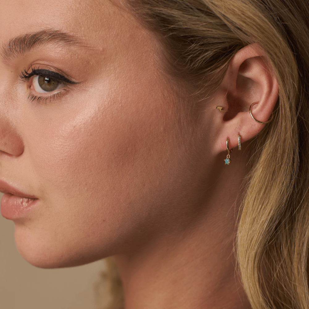 Orelia Pacific Opal Micro Ear Stacking Set