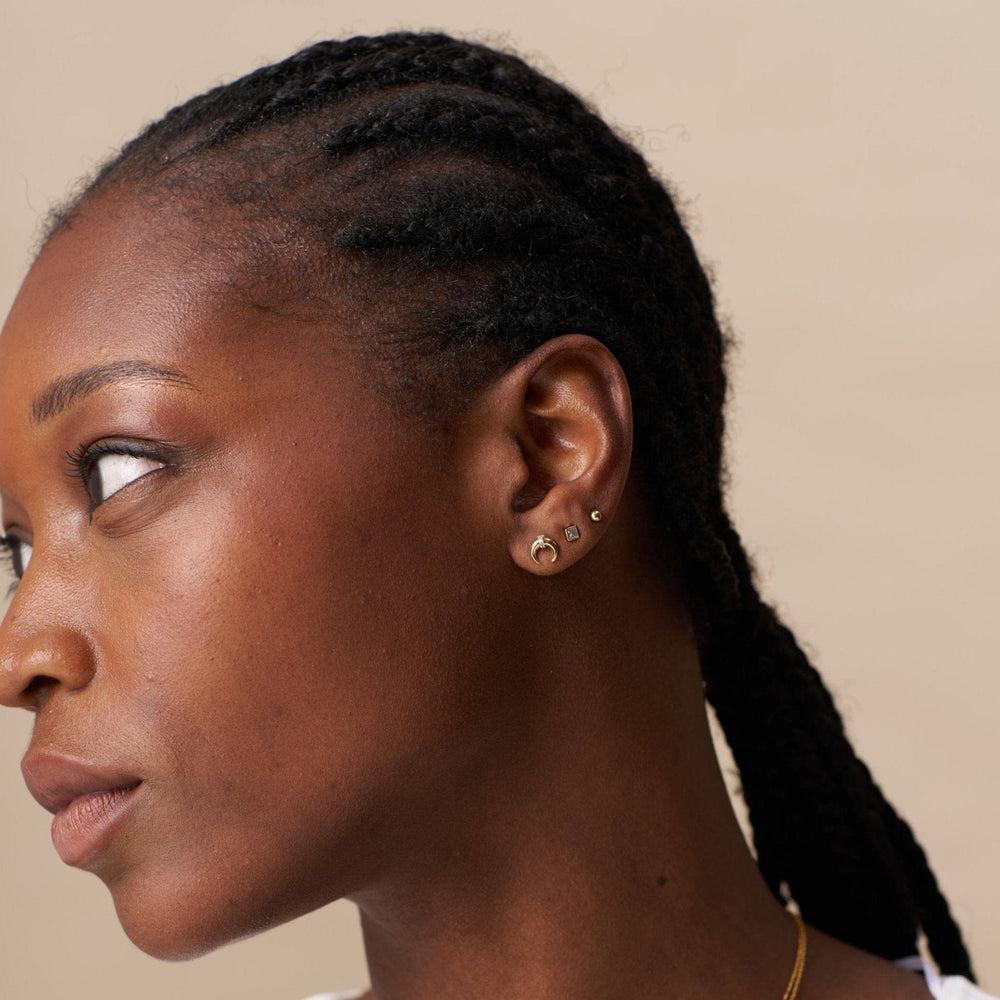 Orelia Pave Crescent Stud 6 Pack Ear Party