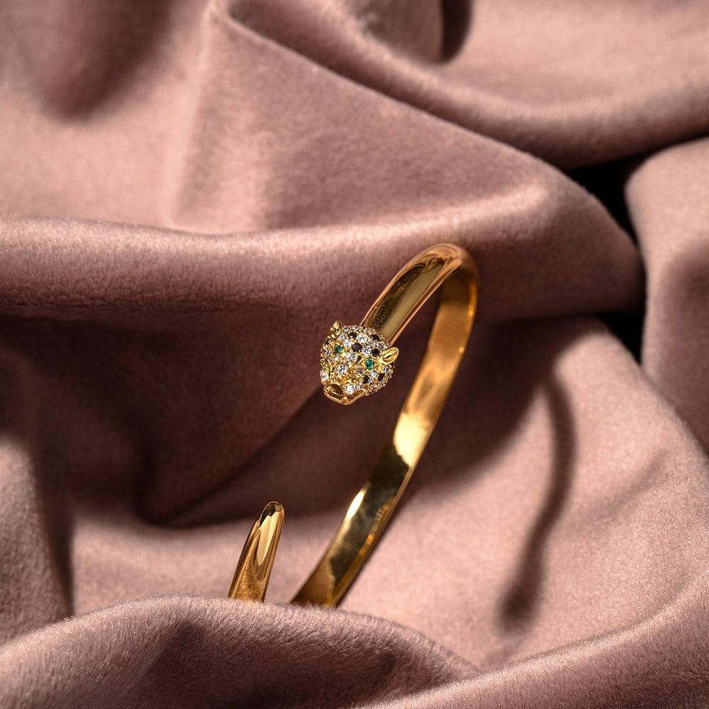 Orelia Pave Panther Bangle