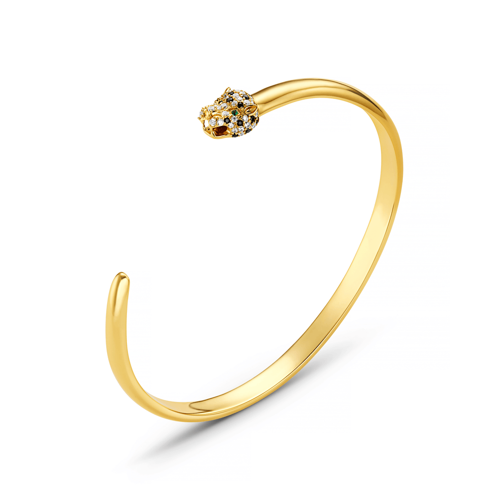 orelia Pave Panther Bangle
