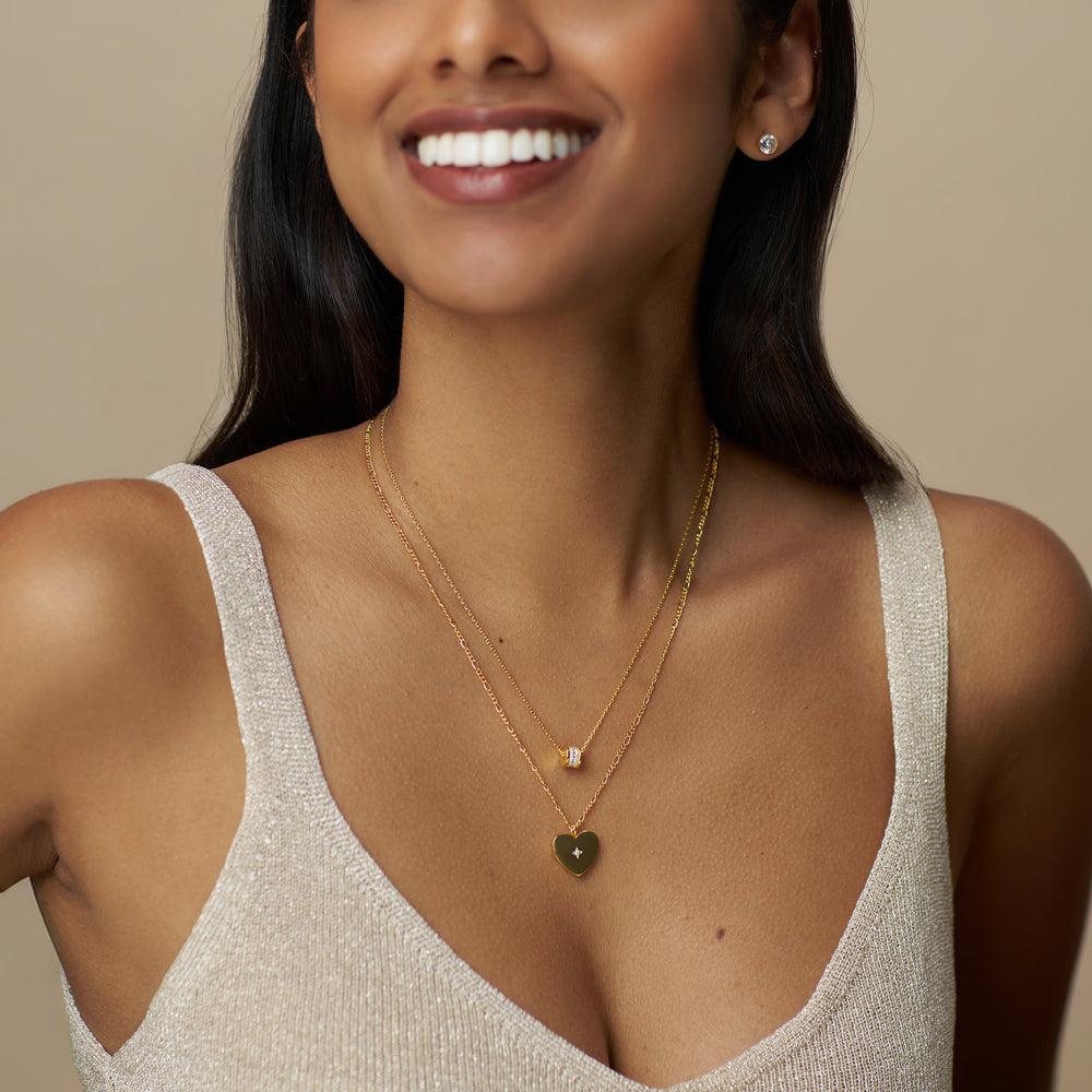 Orelia Pavé Thread Through Necklace