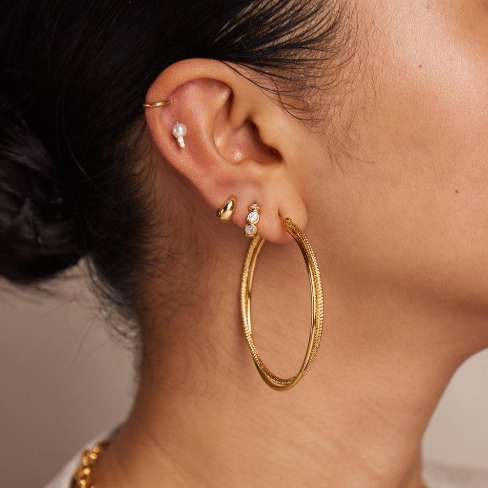 Orelia Pearl Crystal Barbell