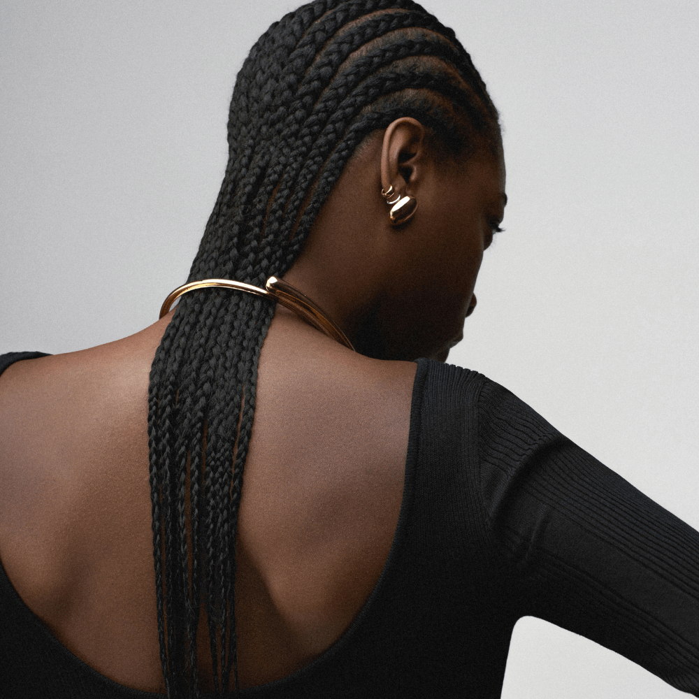 Orelia Polished Domed Oval Stud Earrings