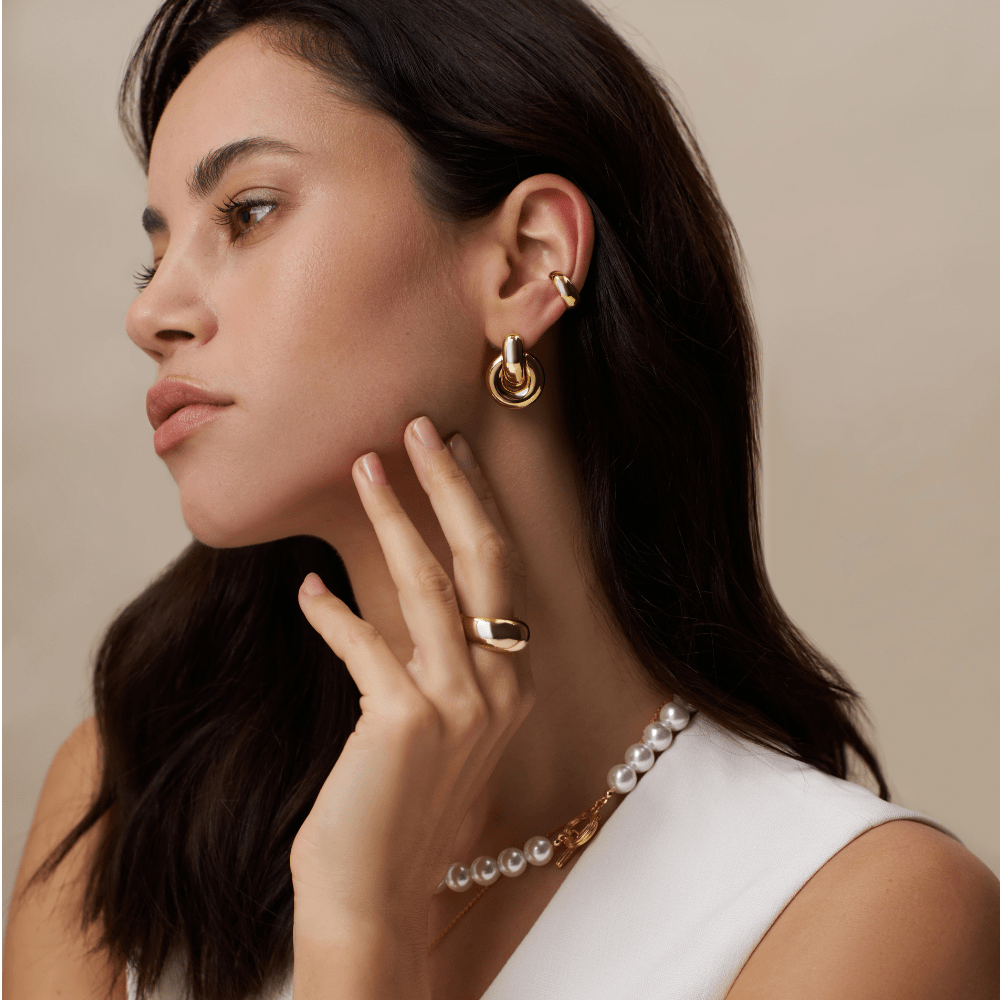 Orelia Polished Domed Ring