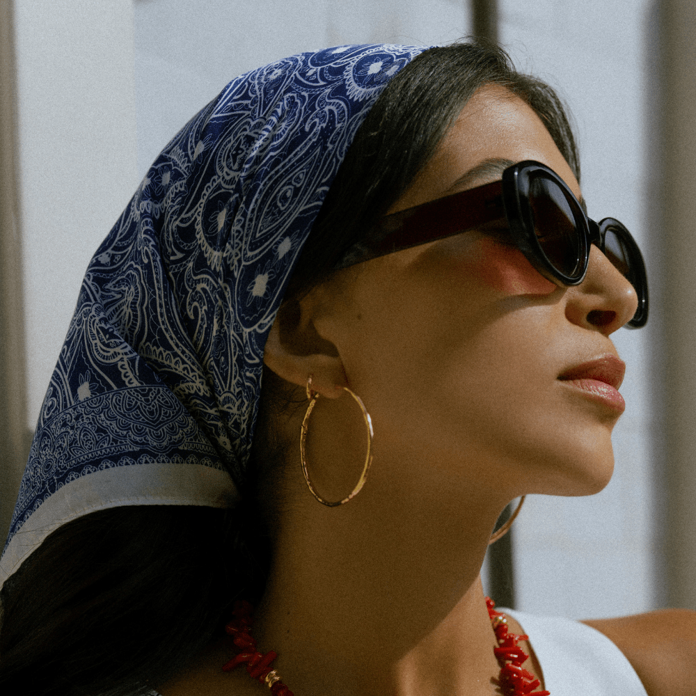 Orelia Polished Molten Large Hoop Earrings