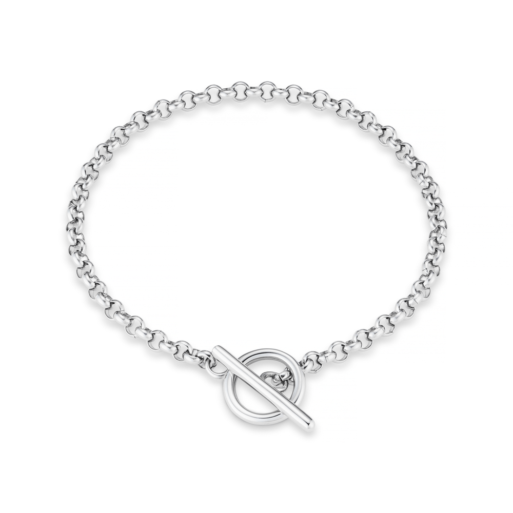 orelia Round Link T-Bar Bracelet