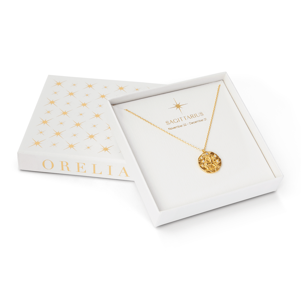 Orelia Sagittarius Zodiac Necklace