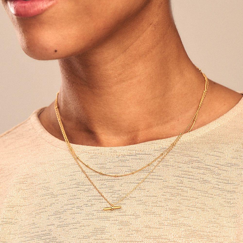 Orelia Satellite Chain Necklace - Short