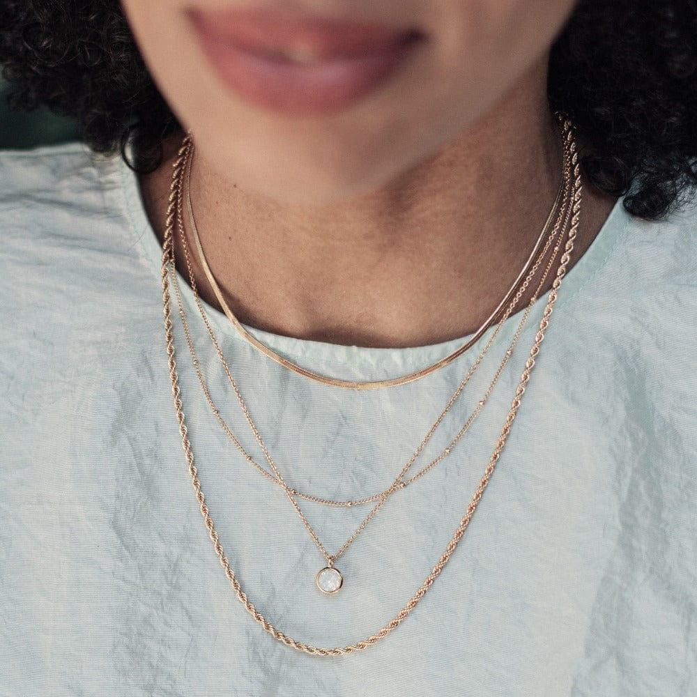 Orelia Satellite & Snake Layered Necklace