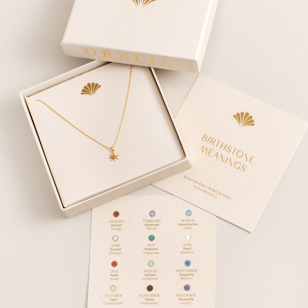 Orelia September Birthstone Sapphire Necklace